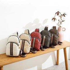Women Chest Pack Bags Sling Crossbody Shoulder Chest Bag Girls PU Leather