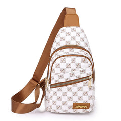 Women Chest Pack Bags Sling Shoulder Chest Bag Girls PU Leather Messenger Pack