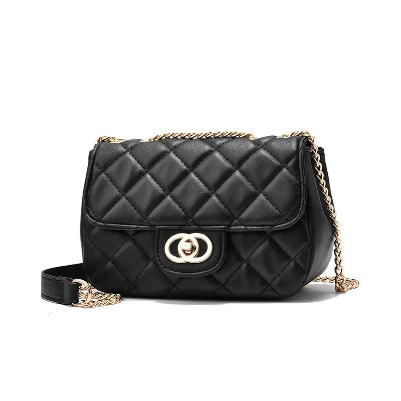 Newposs Mini Shoulder Bag Crossbody Diamond Lattice Small Bag Women