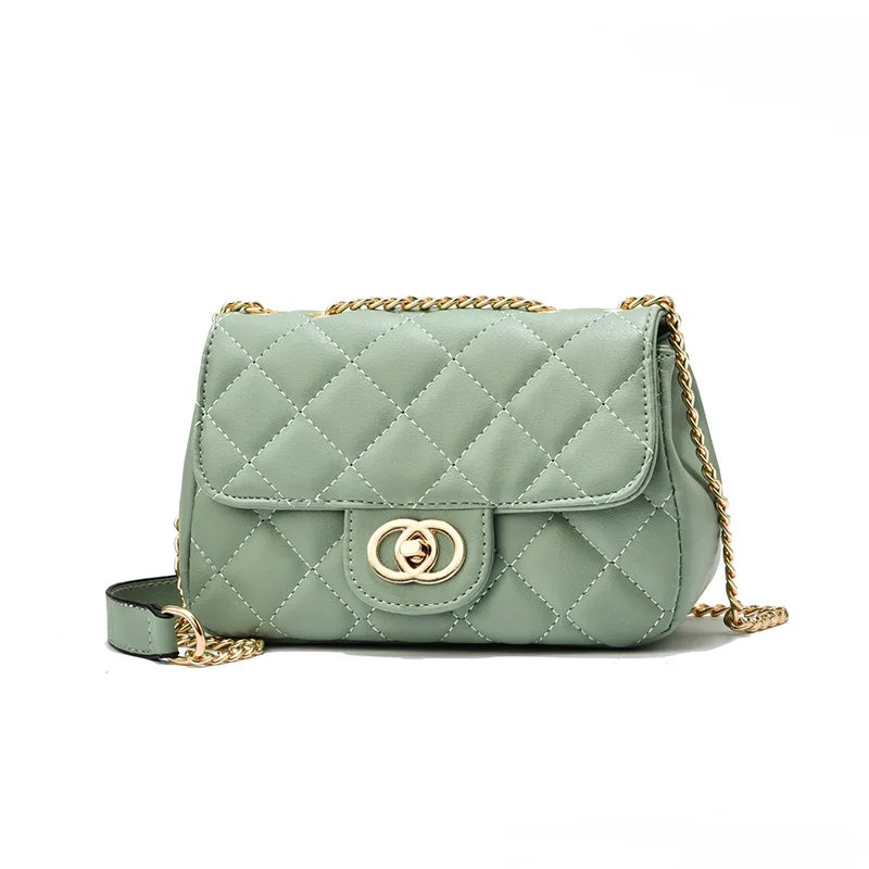 Newposs Mini Shoulder Bag Crossbody Diamond Lattice Small Bag Women