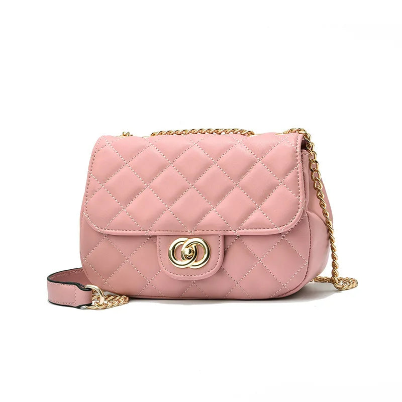 Newposs Mini Shoulder Bag Crossbody Diamond Lattice Small Bag Women