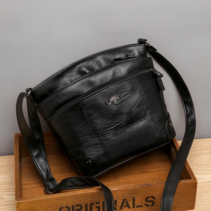Newposs Ladies Shoulder Bags Leather CrossBody Bag
