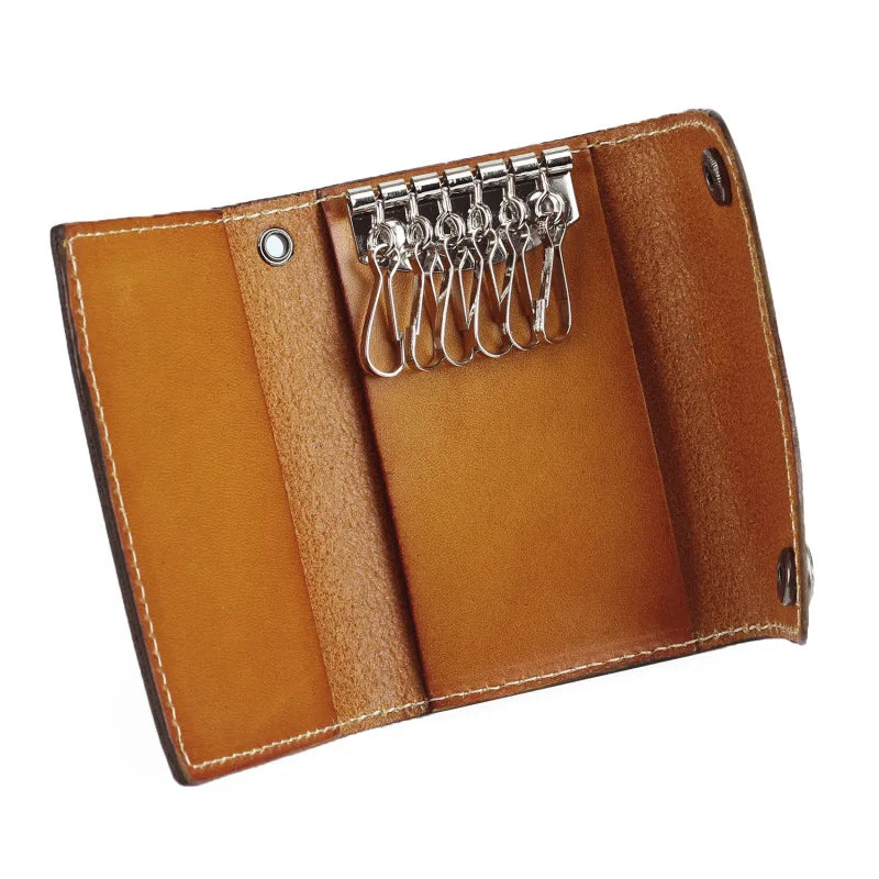 Leather Keycase Holder key organizer wallet for keys