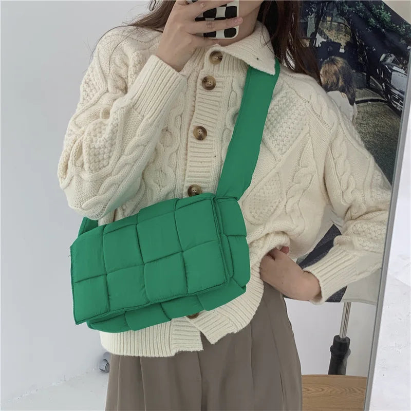 Niche Pillow Bag Female Senior Sense Woven Bag