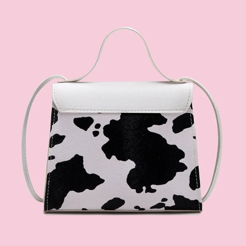 Niche Texture Women's Handbag Summer Ins One-shoulder Messenger Cow Pattern