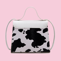 Niche Texture Women's Handbag Summer Ins One-shoulder Messenger Cow Pattern