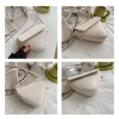 Pink Green Triangle Bag Small One-shoulder Messenger Bag Female Ins Purse
