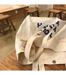 Ladies Shoulder Bag Large Capacity Canvas Tote Eco Shopper Bag