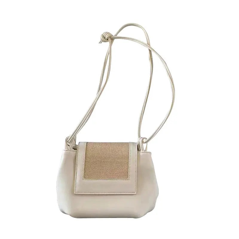 Tide Wild Western Fold Dumpling Straw Bag