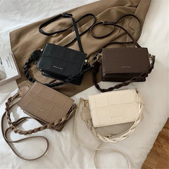 Stone Pattern Shoulder Messenger Bag for Autumn and Winter