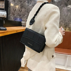 Stone Pattern Shoulder Messenger Bag for Autumn and Winter