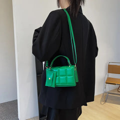High-end Women's Green Shell Bag Messenger Bag
