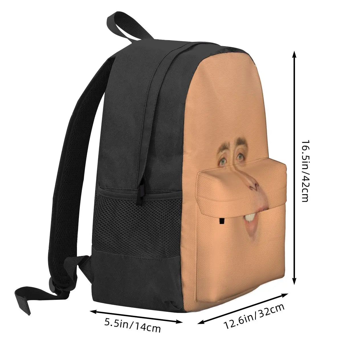 Nicolas Cage Full Face Backpacks Men's Backpacks Bags For Women