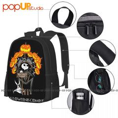 Jack Halloween Backpack Large Capacity Eco Friendly Bags
