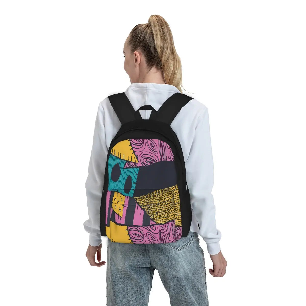 Nightmare Sewn Pattern Backpacks Personalised Female Backpack