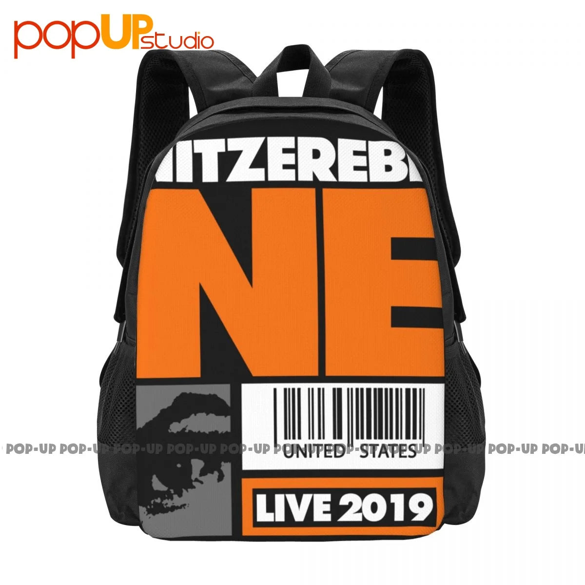 Nitzer Ebb Tour Nin Ministry Front 242 Backpack Large Capacity