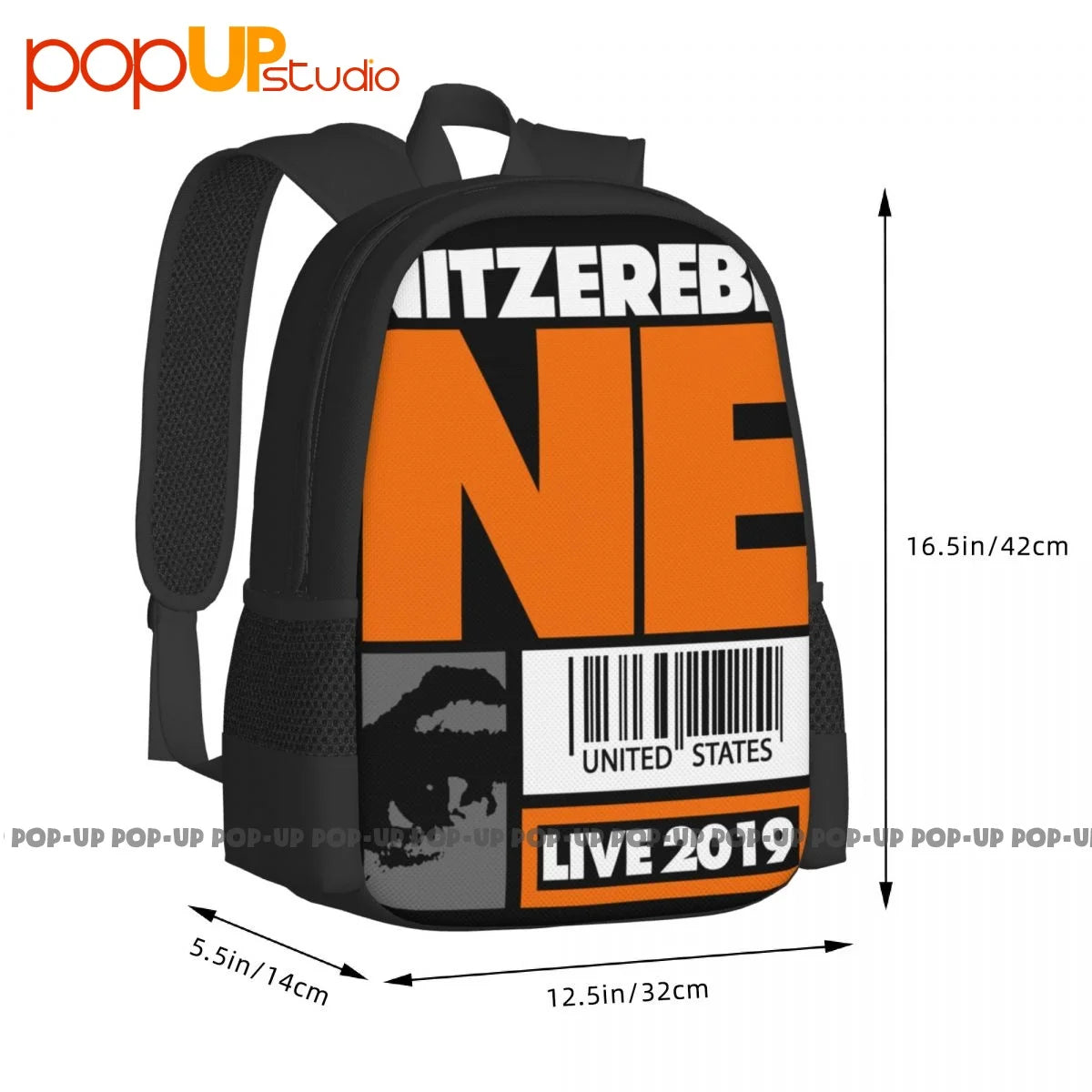 Nitzer Ebb Tour Nin Ministry Front 242 Backpack Print Shoe Bag