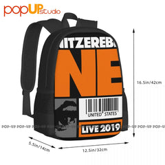Nitzer Ebb Tour Nin Ministry Front 242 Backpack Print Shoe Bag