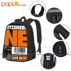 Nitzer Ebb Tour Nin Ministry Front 242 Backpack Print Shoe Bag