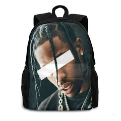 No Eyes Large Capacity Backpack Laptop Travel Bags Ruby Da Cherry Music