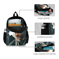 No Eyes Large Capacity Backpack Laptop Travel Bags Ruby Da Cherry Music