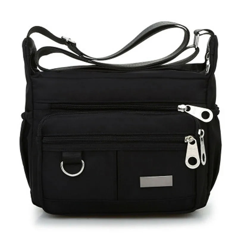 Nylon Waterproof Shoulder Bag Women Tote Messenger Cross Body Handbag