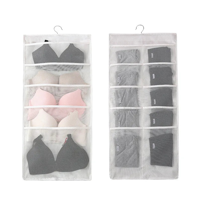 Women Bra Underwear Socks Hanging Bag Dustproof Cover Organizer 80*40cm