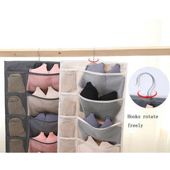 Women Bra Underwear Socks Hanging Bag Dustproof Cover Organizer 80*40cm