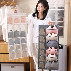 Women Bra Underwear Socks Hanging Bag Dustproof Cover Organizer 80*40cm