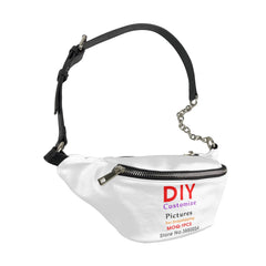 Noisydesigns Women's PU Chest Bag Hip Belt Fanny Pack Zipper Pouch