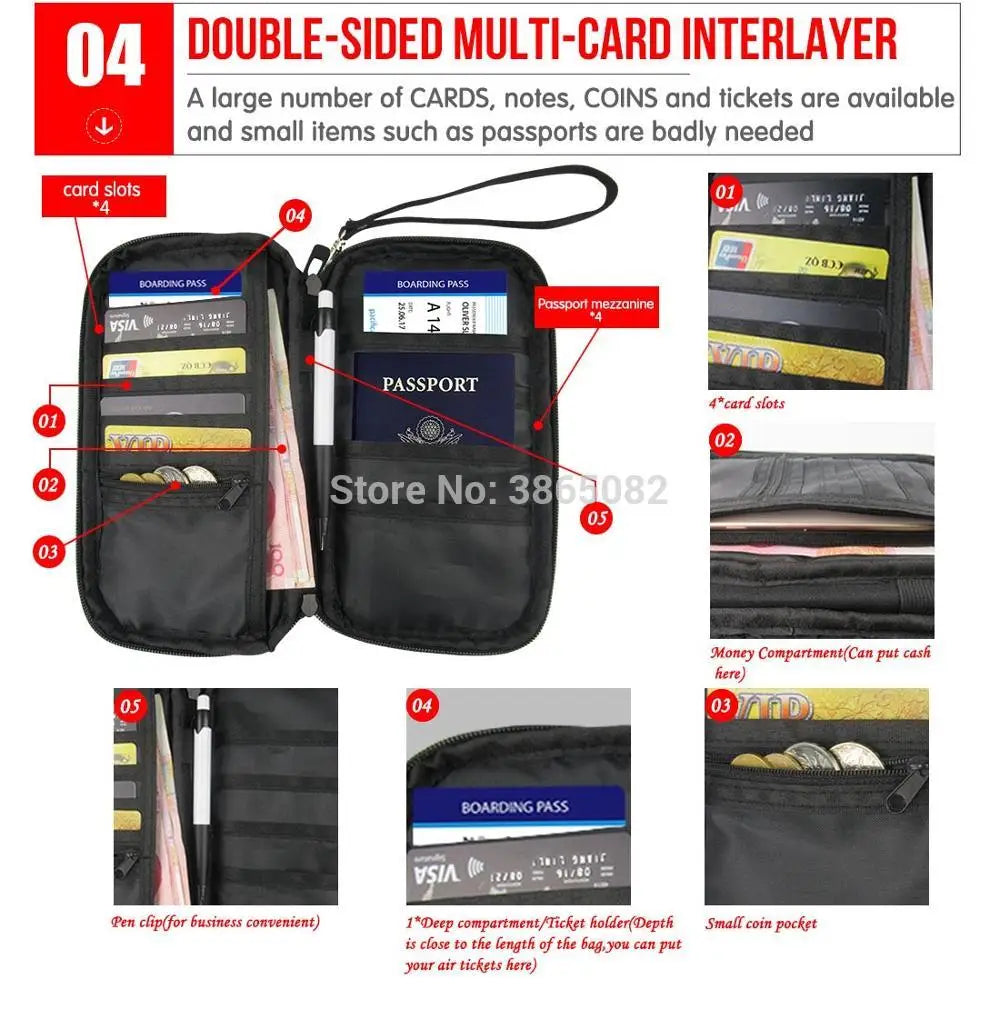 Noisydesigns 3D Denim Red Lips ID Card Holder Wallet