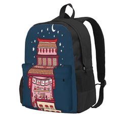 Noodle House At Night Backpacks Men's Backpacks Bags For Women Man Bag Backpack