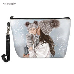 Small Women Christmas Makeup Bag Mama Neceser Travel Cosmetics Pouchs