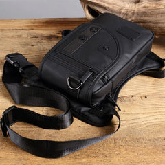 Men Canvas/Nylon Waist Fanny Pack Drop Belt Bag Shoulder Messenger Crossbody
