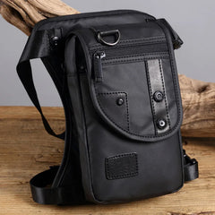 Men Canvas/Nylon Waist Fanny Pack Drop Belt Bag Shoulder Messenger Crossbody