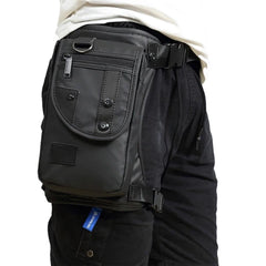 Men Canvas/Nylon Waist Fanny Pack Drop Belt Bag Shoulder Messenger Crossbody