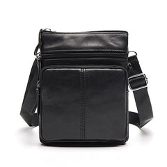 Men's Leather Messenger Bag Small Crossbody Phone Pouch