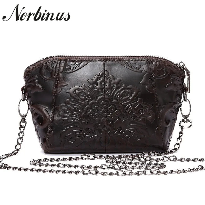 Women Messenger Bag Leather Crossbody Shoulder Bags for Women Female Flower Hand