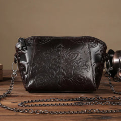 Women Messenger Bag Leather Crossbody Shoulder Bags for Women Female Flower Hand