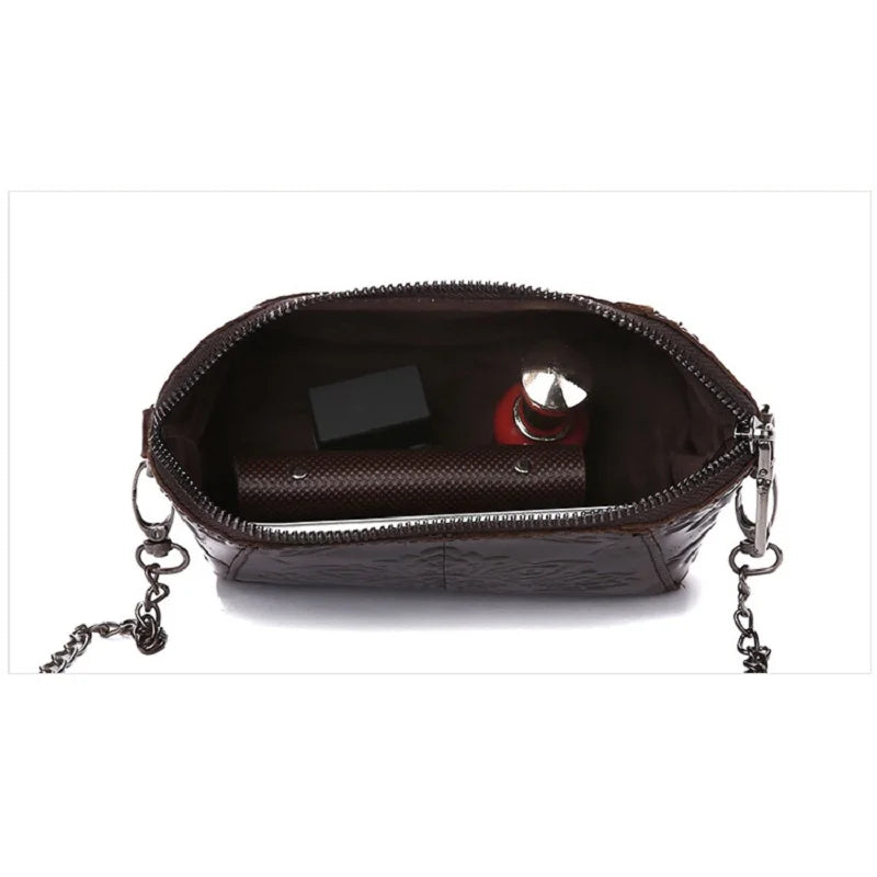 Women Messenger Bag Leather Crossbody Shoulder Bags for Women Female Flower Hand