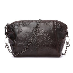 Women Messenger Bag Leather Crossbody Shoulder Bags for Women Female Flower Hand