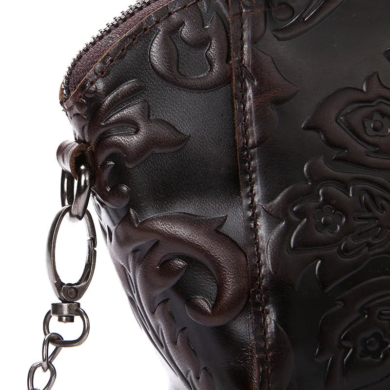 Women Messenger Bag Leather Crossbody Shoulder Bags for Women Female Flower Hand