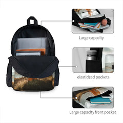 Northern Lighthouse Retro Backpack for Men and Women