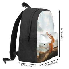 Northern Lighthouse Retro Backpack for Men and Women