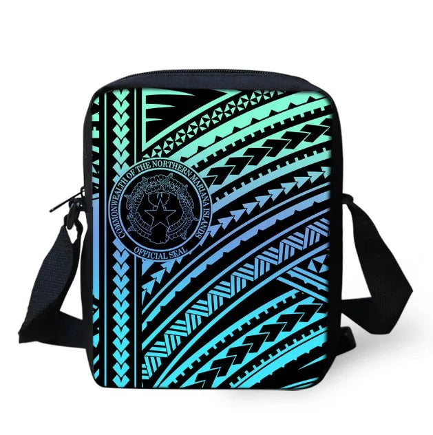 CNMI Tattoos Printed Kids Shoulder Bag Mini Messenger Travel Crossbody