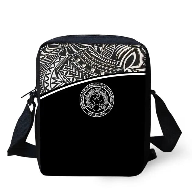 CNMI Tattoos Printed Kids Shoulder Bag Mini Messenger Travel Crossbody
