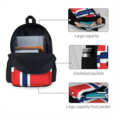 Norway Flag Backpacks Men's Backpacks Bags For Women