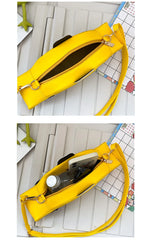 Yellow Taxi Shape Shoulder Bag for Women Cartoon Purses and Handbags