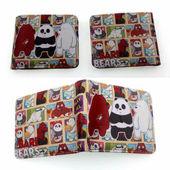 Cartoon PU Leather Wallet Student Boy Girl Short Wallet