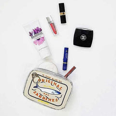Retro Canned Sardines Makeup Bag - Travel Cosmetic Pouch